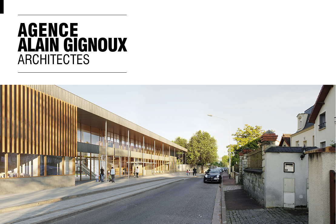 Alain gignoux, architecte - Groupe scolaire des Buttes à Créteil (94) - Projet lauréat